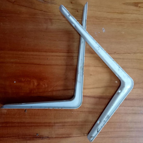 Shelf brackets used, pair 20x15 cm