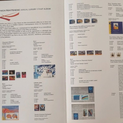 Annual luxury stamp album 2004 new
