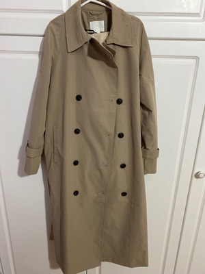 H&M trench coat like new, beige, size S