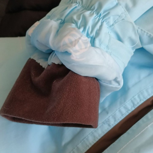 Crane ski jacket like new, size S/M, light blue with brown details