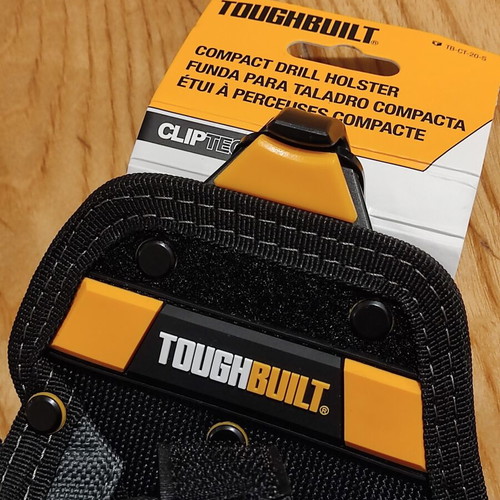 Though Built drill holster and 6-pocket tool pouch with Clip Tech