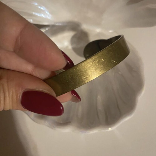 Zara bracelet cuff used with pearls gold color