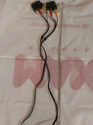 RCA cable with SCART adapters like new