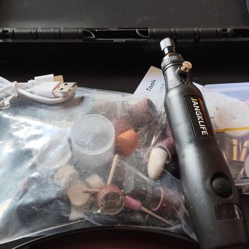 JANGKLIFE Mini Drill & Rotary Tool Set New with Accessories and Storage Case
