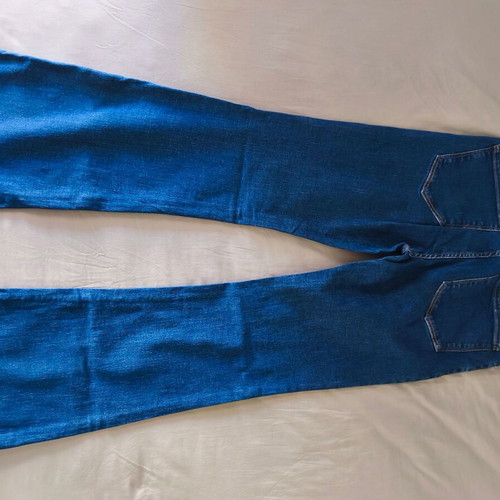 Mango jean pants dark blue flare, like new