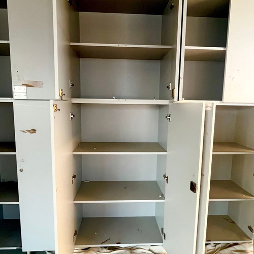 Wardrobes 100x200 used, open and closed, ideal for office or storage