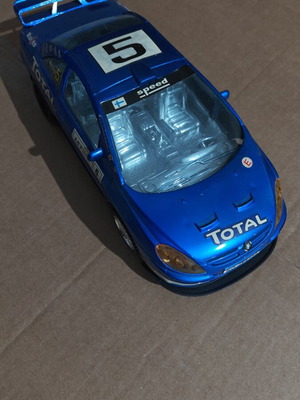 Toy car used, non-functional for spare parts without remote control
