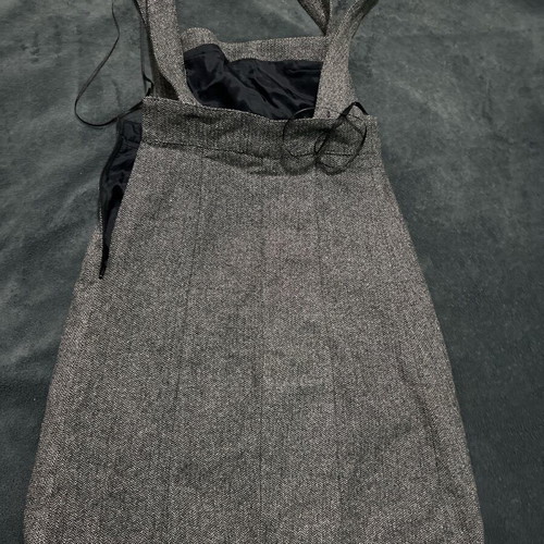 Ysatis salopette S gray black with silver thread shine like new