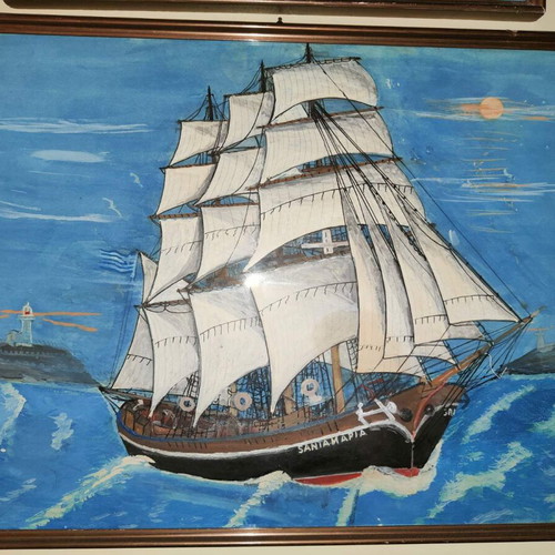 Painting "SANTA MARIA" by Diamantis Kefis new