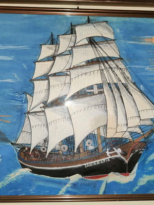 Painting "SANTA MARIA" by Diamantis Kefis new