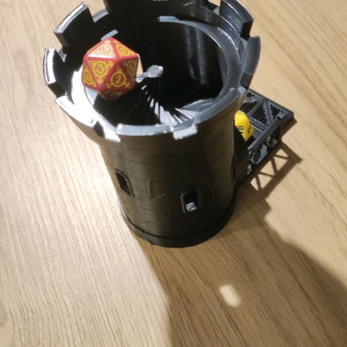 Dice tower new 3d printed for tabletop RPG DnD