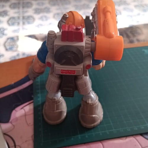 Jack Hammer Rescue Heroes figure used, vintage Fisher-Price toy
