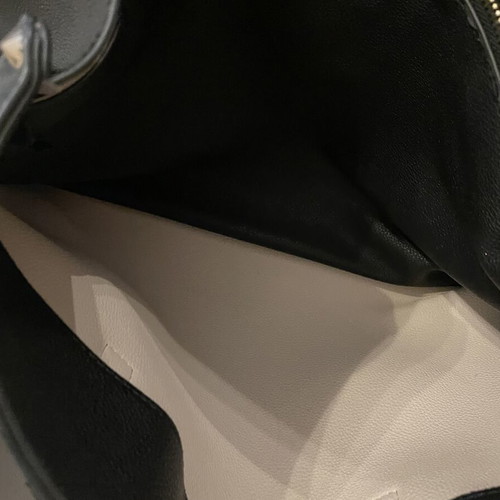 Guess shoulder bag, black, spacious for office and university
