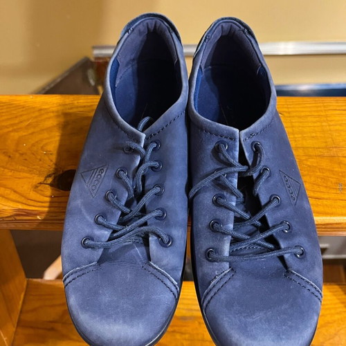 Ecco women's sport shoes used, size 40, blue leather