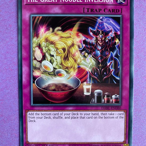 The Great Noodle Inversion Yu-Gi-Oh! Card 1st Edition Near Mint