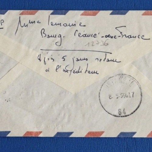 Air France First Flight Envelope 1959 Sud Aviation Caravelle used
