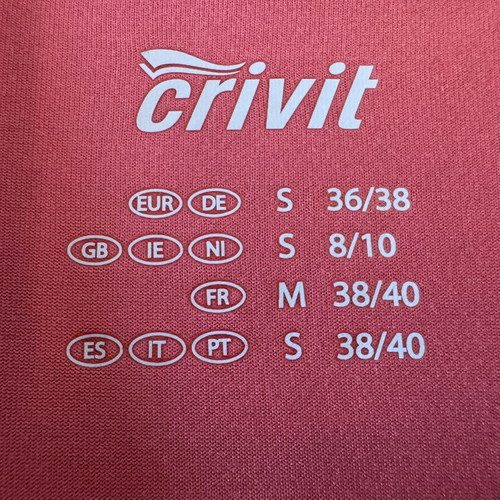 Crivit sports racerback top coral S 36/38
