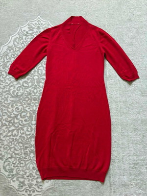 Light wool dress red, sizes S/M, never used