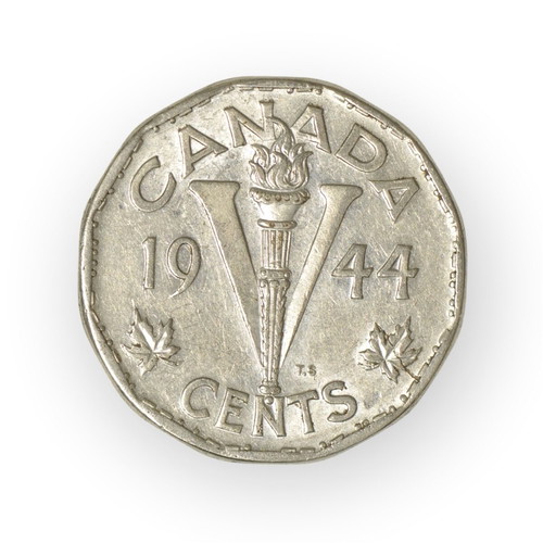 Canada 5 Cent 1944 coin used