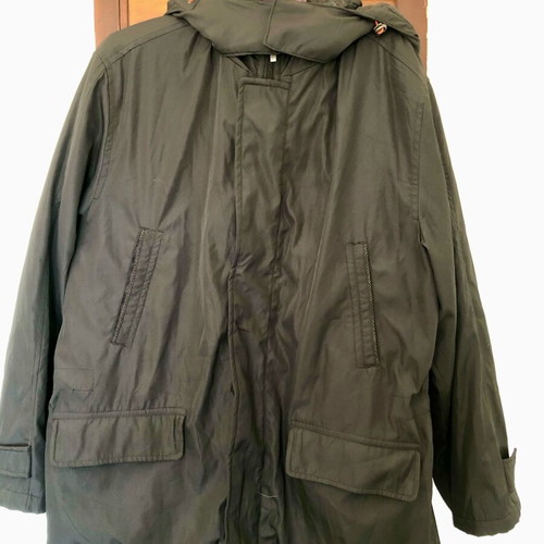 Emilio Corali jacket like new, black, with adjustable sleeves and hood