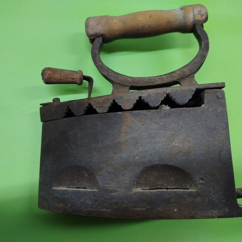 Antique charcoal iron used, 1920s