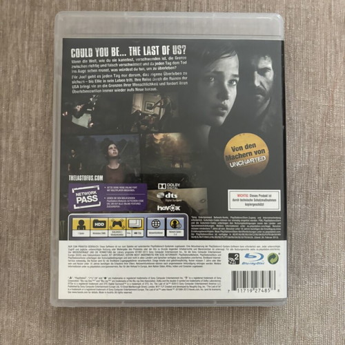 The Last of Us PlayStation 3 game, full