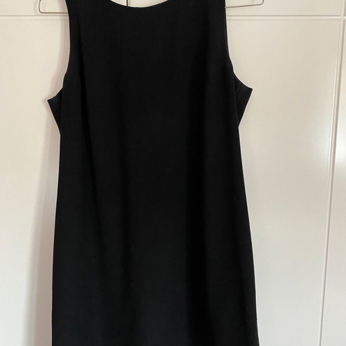 alice in wonderland red and black dress Armani Exchange Short Poplin Dress Black