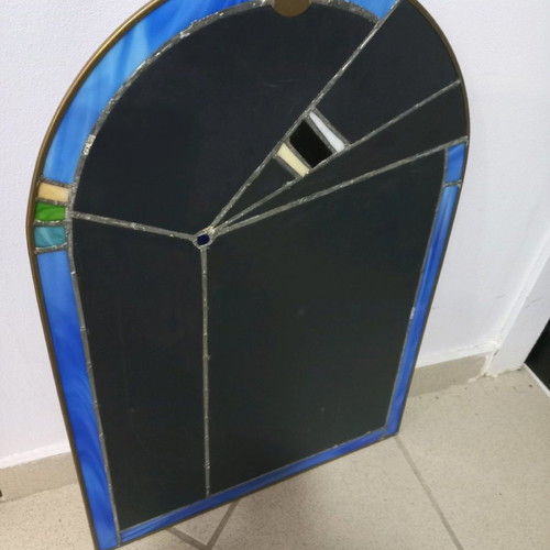 Stained glass handmade mirror new, dimensions H57 × W42