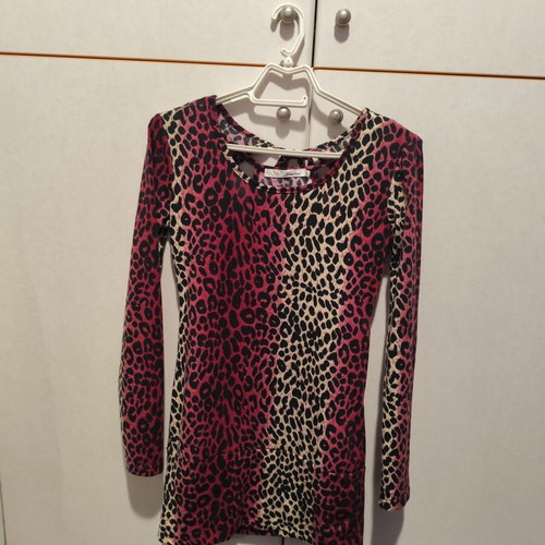 Leopard dress used, size S and M, multicolor
