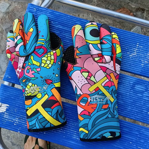 Sea gloves for diving