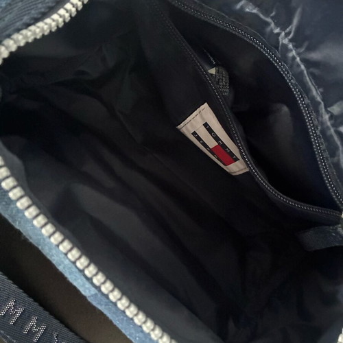 Tommy Hilfiger Heritage Denim Micro Duffel Bag like new, blue crossbody bag