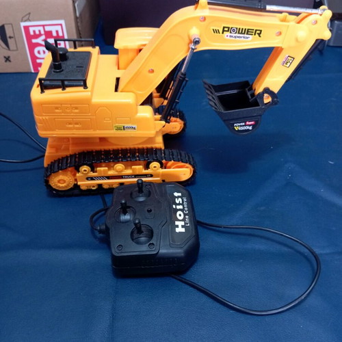 remote-controlled excavator toy
