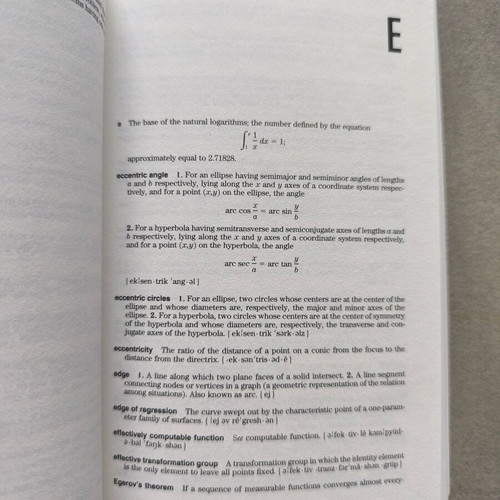 Dictionary of Mathematics like new