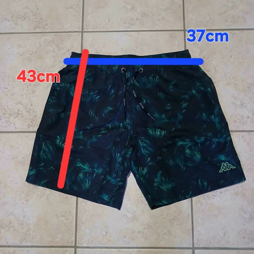Kappa swimsuit new, size medium, black and green with pockets