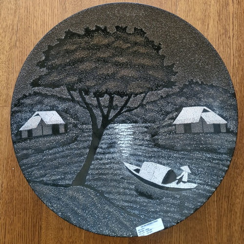 Vietnamese lacquerware decorative plates new