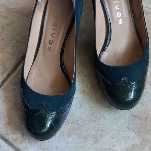 Tsitsivas leather cypress pumps used, size 38