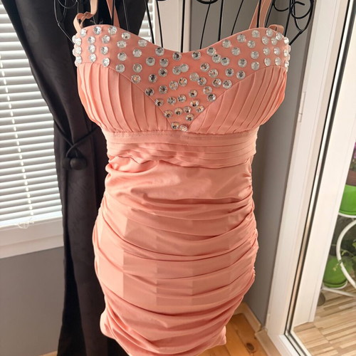 Pink dress for special occasions, size S