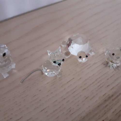 Owl and bird Swarovski and Noblesse crystal turtle new