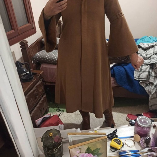 Vintage long coat brown like new, size 44 (L/XL)
