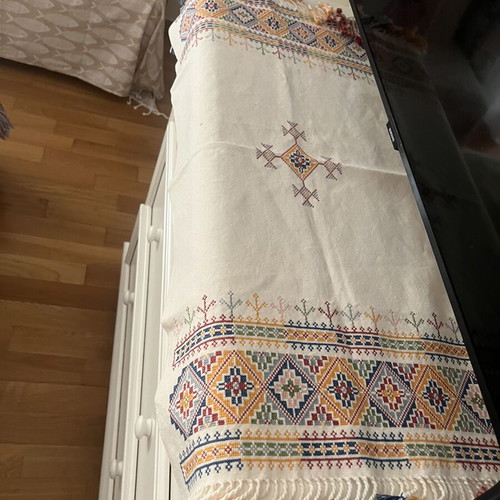 Authentic Handmade Traditional Greek Folk Art Table Runner 40x85cm