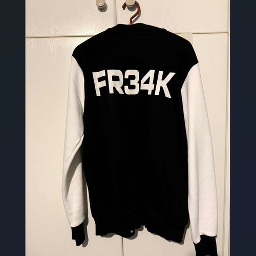 GSA X Greek Freak College Jacket new, black and white
