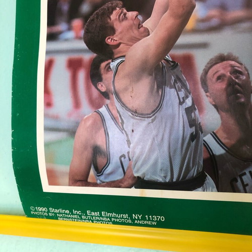 Boston Celtics 1990 poster used, authentic Starline 56x86cm