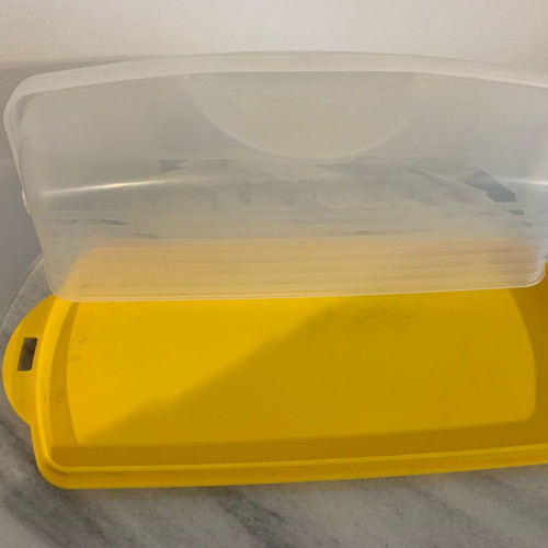 Tupperware cake and pie container new