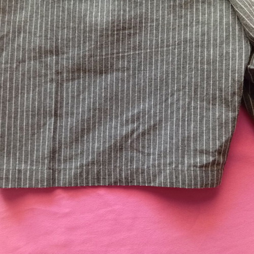 Shein striped casual shorts large, like new, dark gray with white stripes