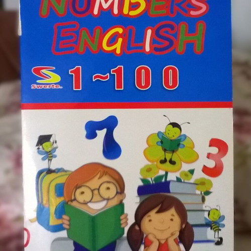 Numbers Learning Notebook used, English numbers 1 to 100
