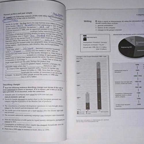 New Insights Into Business Workbook used with minimal notes