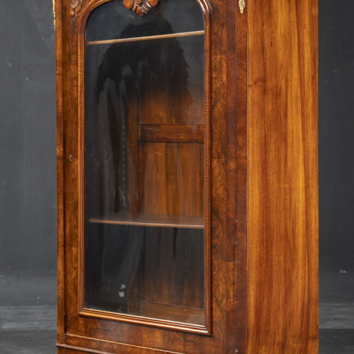 French display cabinet like new, walnut
