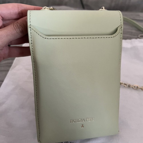 Patrizia Pepe women's crossbody bag, mint green leather