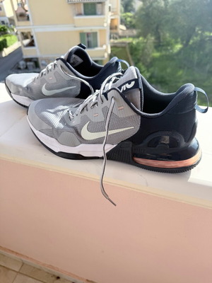 Nike Air Max athletic shoes used, gray, size 47