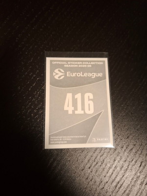 Bogdan Bogdanovic Euroleague Panini Sticker 2016-17 καινούργιο